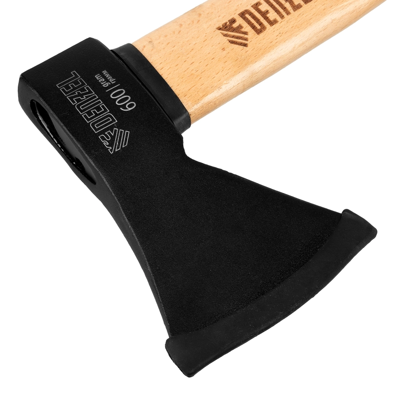 Топор, 600 г, кованый, буковое топорище Denzel (21631)