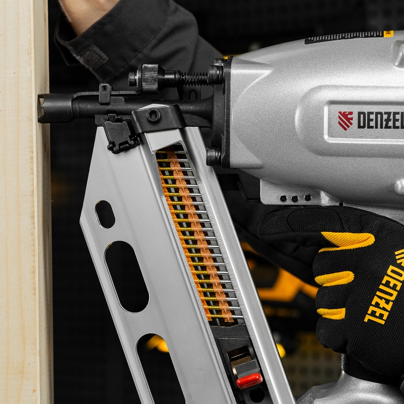 Гвозди для пнев. нейлера (оцинк.) длина - 75 мм, диам. - 3,05 мм, 2000 шт. Denzel (57687)