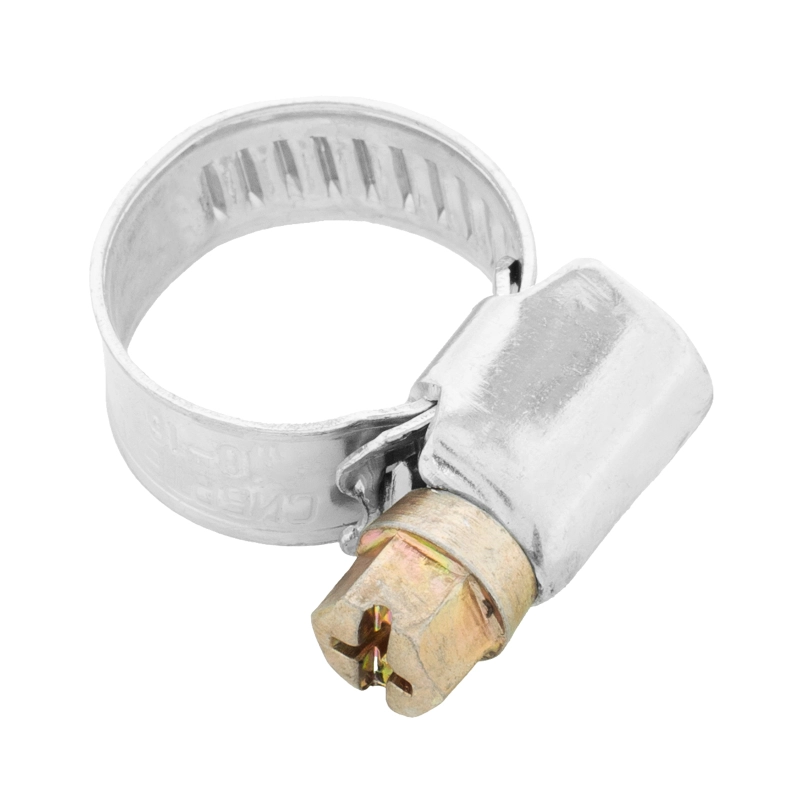 Хомуты металлические, Стандартное болтовое крепление 10-16 мм, 100 штук в упаковке, ширина 9 мм Сибртех (47556)