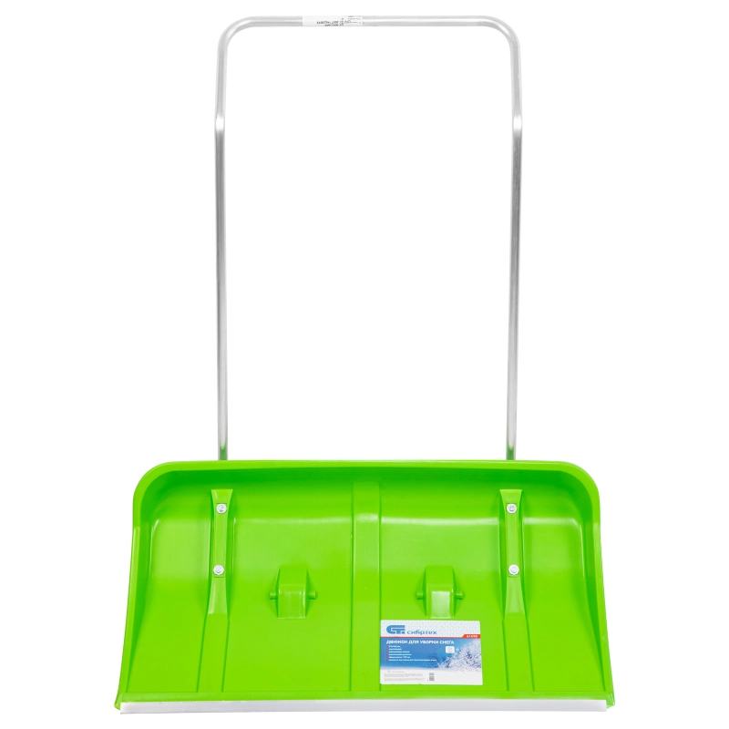 Движок для уборки снега пластиковый, 815 х 440 х 1150 мм, алюминиевая рукоятка, Сибртех (61498)