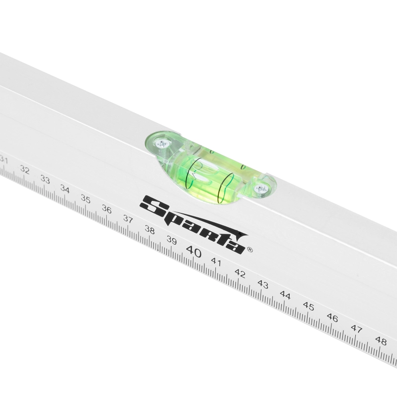 Уровень алюминиевый, 800 мм, 3 глазка, линейка Sparta (331265)