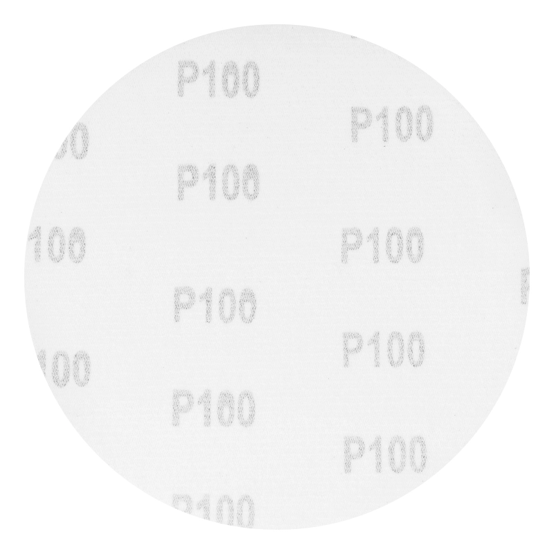 Круг абразивный на ворсовой подложке под "липучку", P 100, 150 мм, 5 шт Matrix (73886)