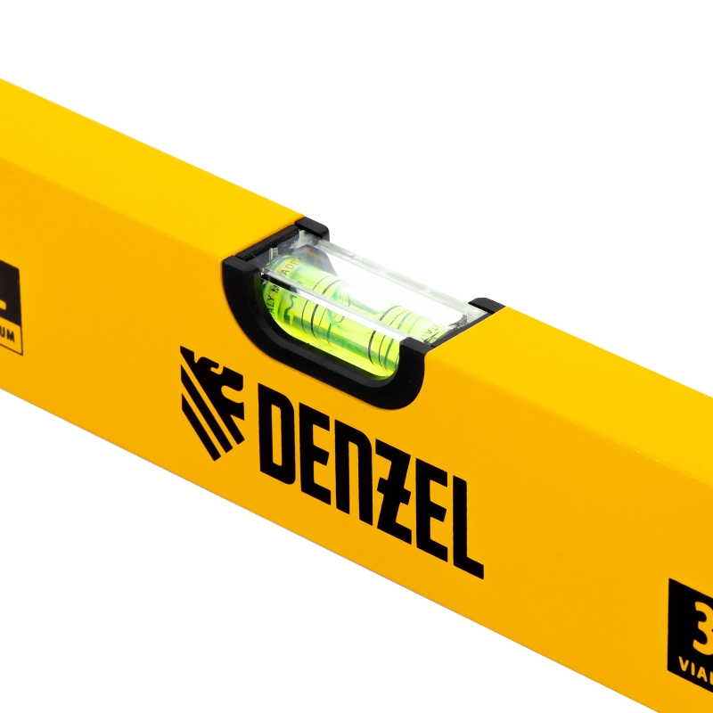 Уровень алюминиевый, 1500 мм, фрезерованный, 3 глазка Denzel (33685)