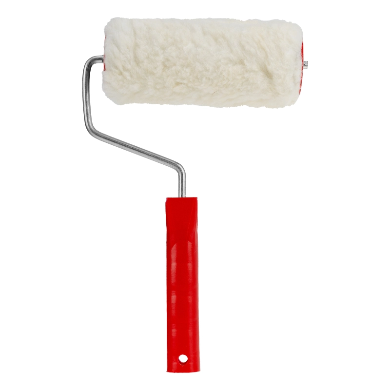 Валик "Натуральный мех", в сборе, 150 мм, D 48 мм, D ручки 6 мм, крепление шплинтом Сибртех (80162)