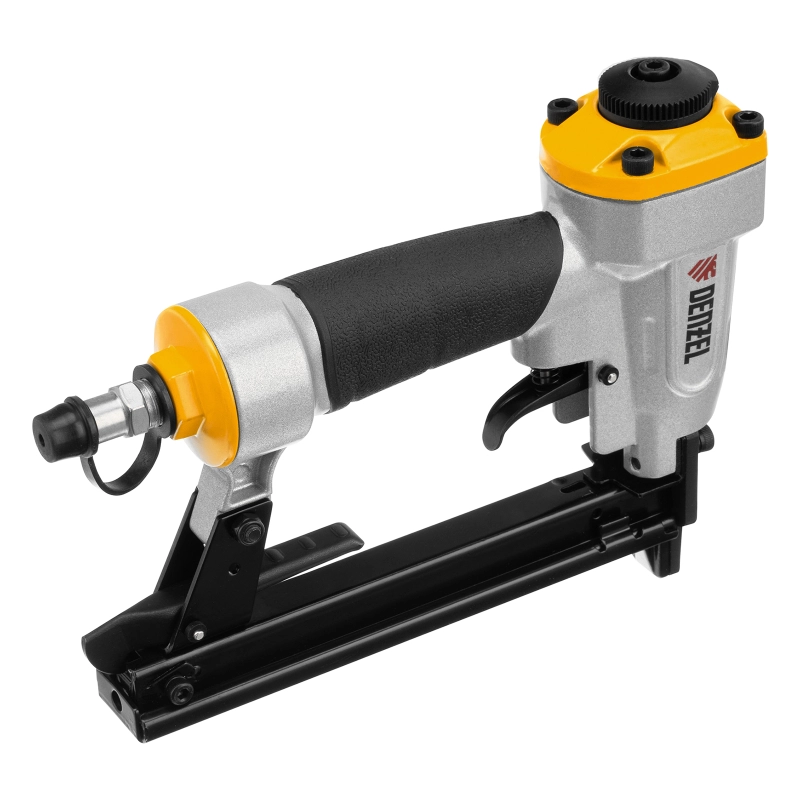 Степлер пневматический PS8016 для прямоугольных скоб 21GA от 6 до 16 мм Denzel (57400)