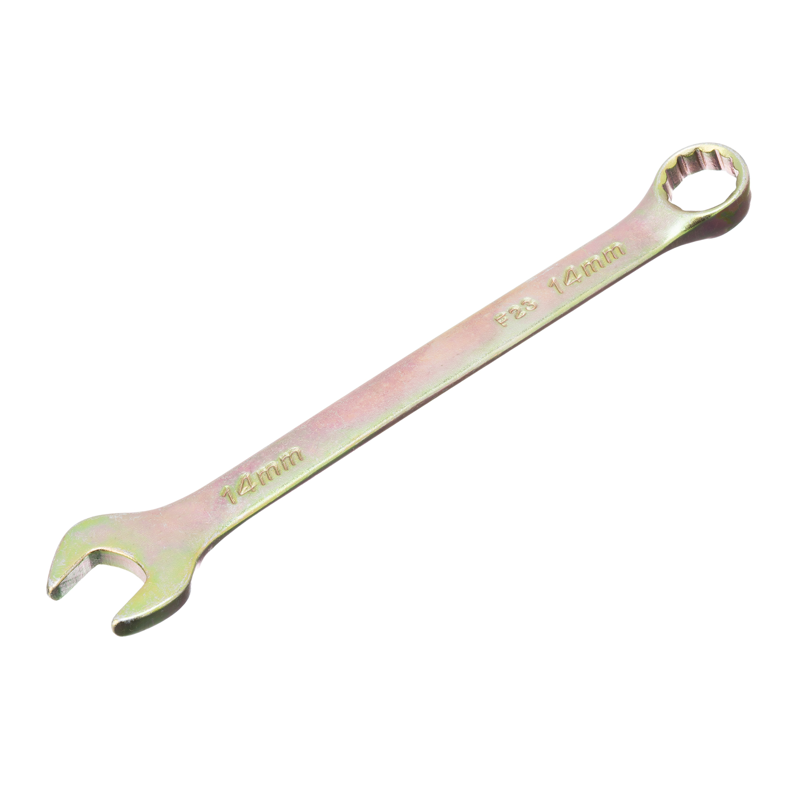 Ключ комбинированный, 14 мм, желтый цинк Сибртех (14980)