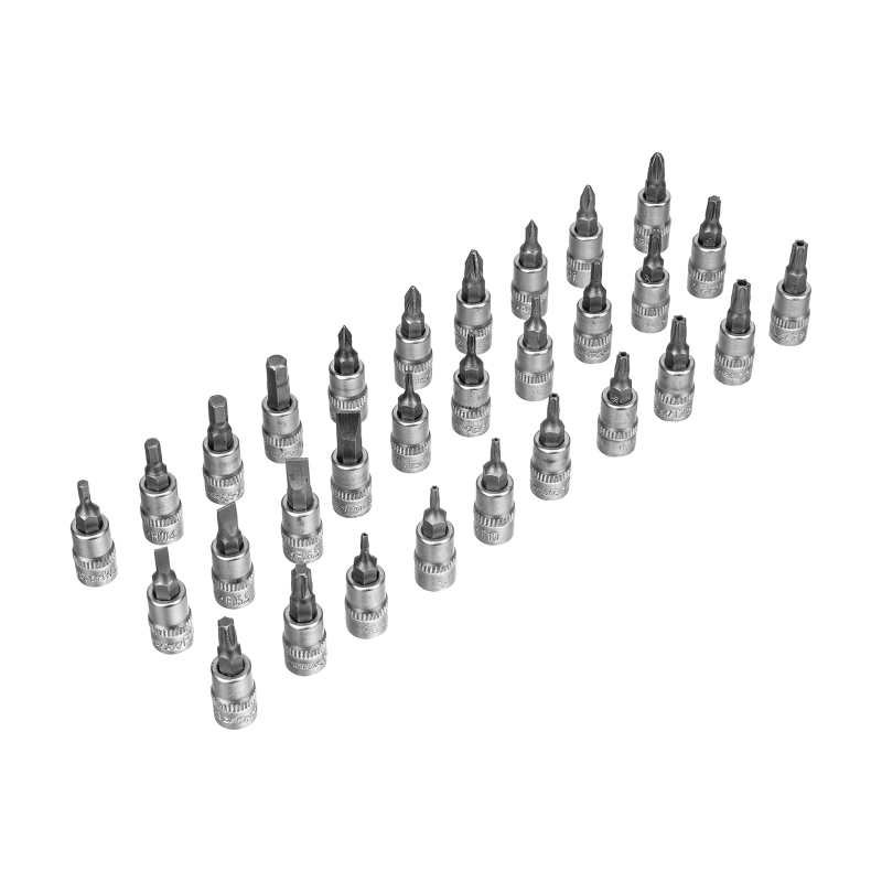 Набор инструментов, 1/2", 3/8", 1/4", пластиковый кейс 215 предм. Сибртех (14170)