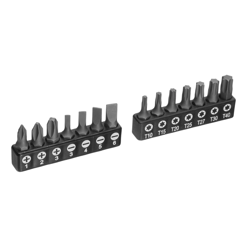 Набор инструментов, 1/2", 1/4", CrV, S2, пластиковый кейс, 84 предмета Denzel (15802)