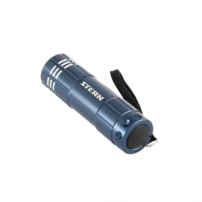 Фонарь бытовой алюминиевый, синий, 9 Led, 3 х ААА Stern (90505)