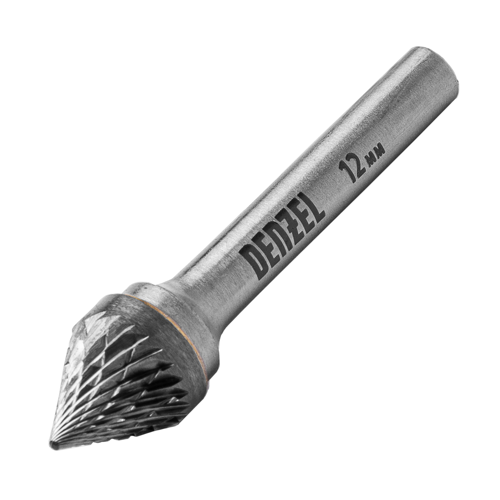 Борфреза по металлу твердосплавная, зенкер 60 град., тип-J, 12 мм Denzel (72057)