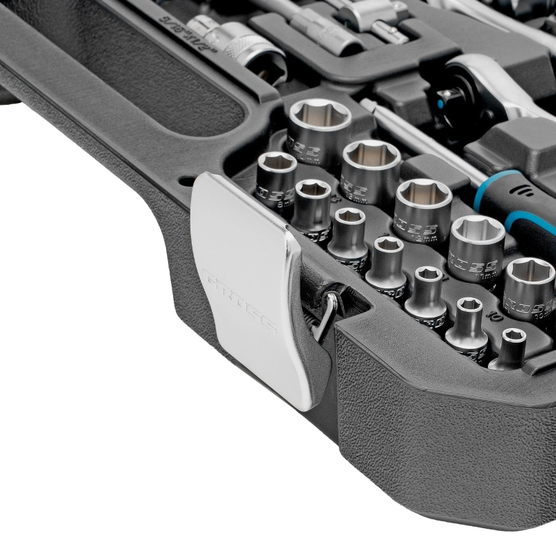 Набор инструментов, 1/4", 1/2", CrV, 120 зубьев, 82 предмета Gross (14149)