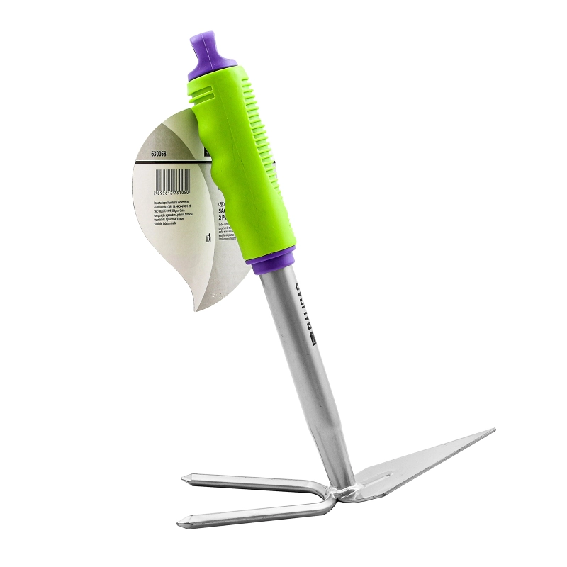 Мотыжка комбинированная 2-зубая, 85 х 190 х 275 мм, стальная, обрез. рукоятка Palisad (630058)