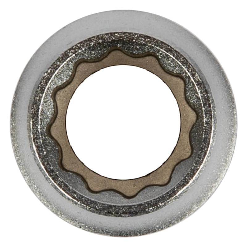 Головка торцевая, 12 мм, двенадцатигранная, CrV, под квадрат 1/2, хромированная Matrix (13684)