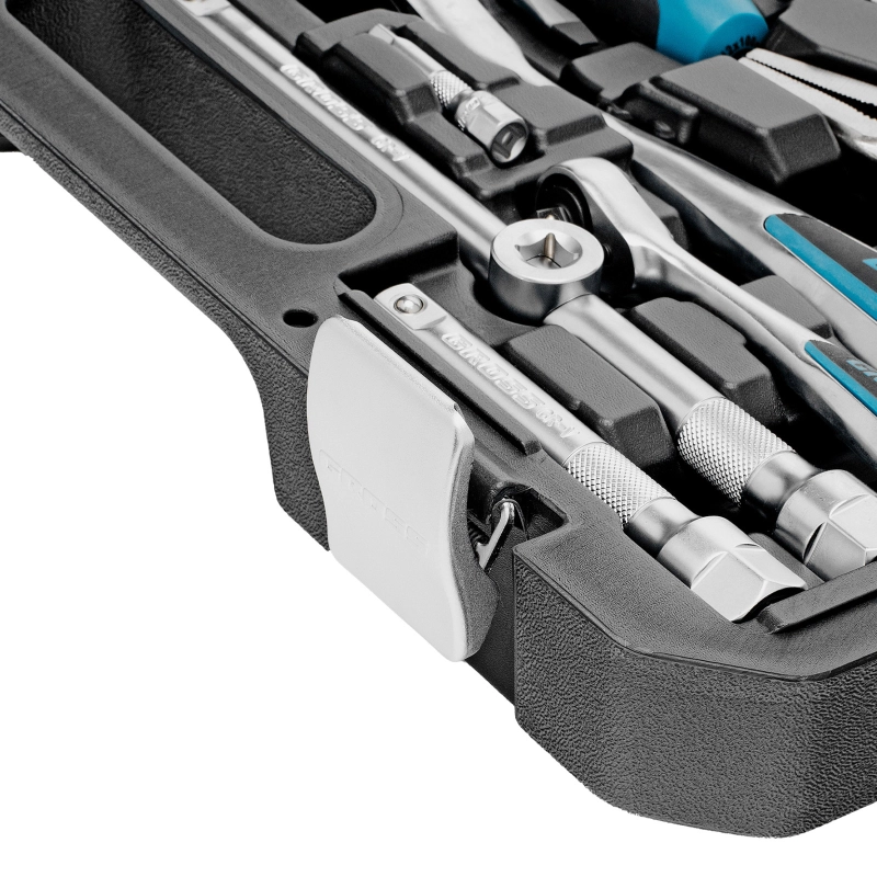 Набор инструментов, 1/4", 1/2", CrV, 120 зубьев, 78 предметов Gross (14148)