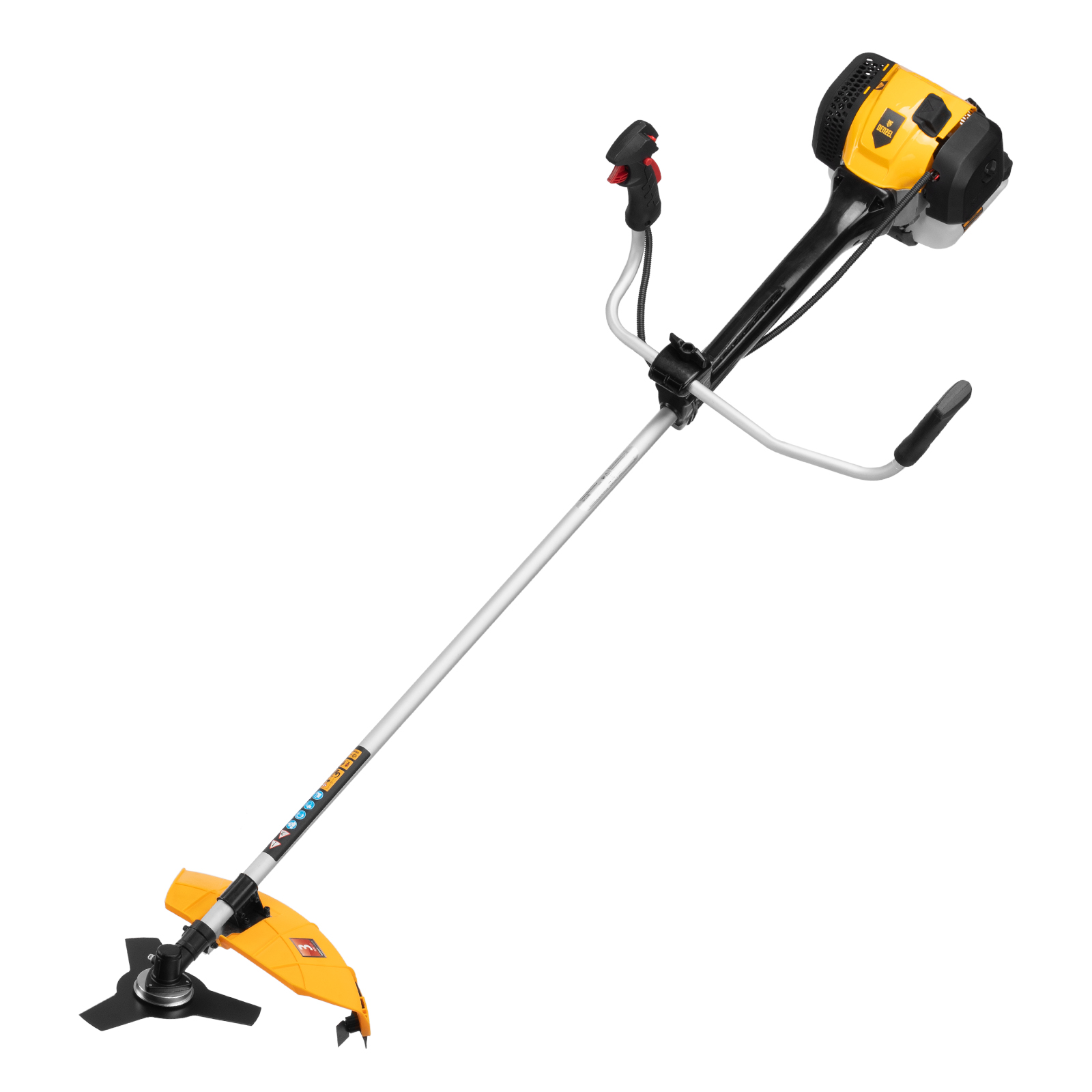 Триммер бензиновый DGT-52-PRO, анти-вибро, 52 см3, неразъем, состоит из 2 частей Denzel (96278)