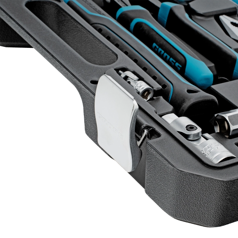 Набор инструментов, 1/4", 1/2", CrV, 120 зубьев, 76 предметов Gross (14156)