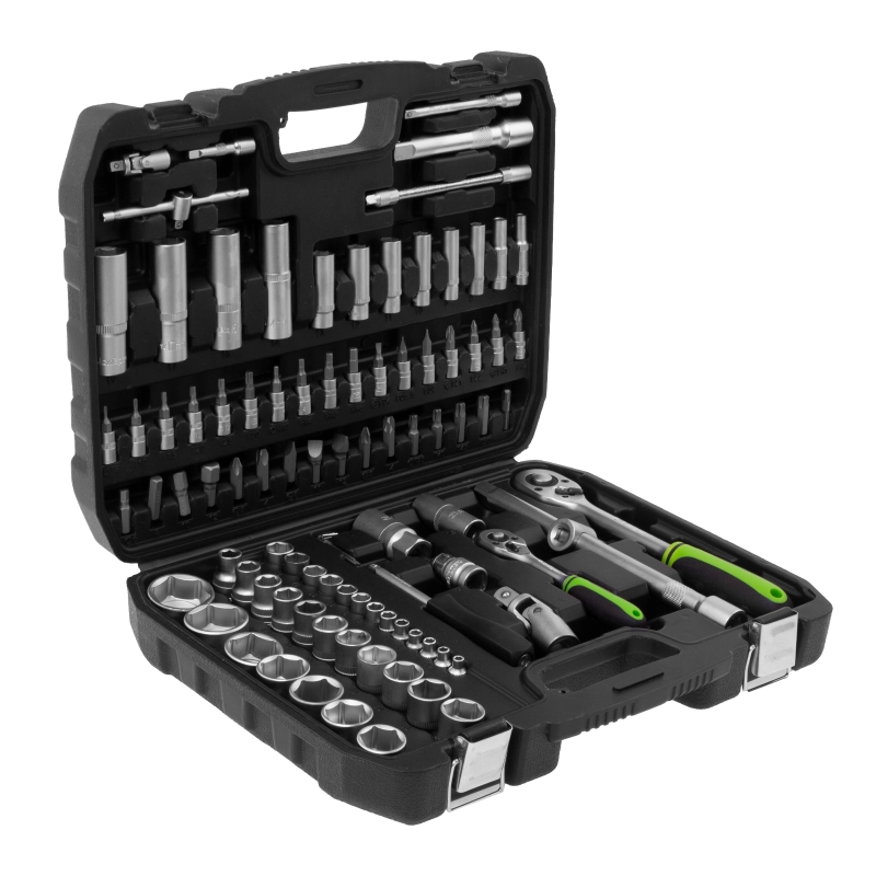 Набор инструмента, 1/2", 1/4", пластиковый кейс,94 предмета Сибртех (13499)