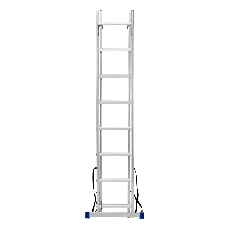 Лестница, 2 х 8 ступеней, алюминиевая, двухсекционная, Сибртех (97908)
