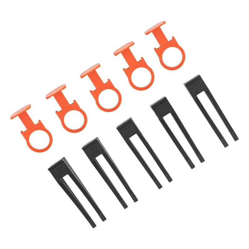 Комплект зажим + клин для системы выравнивания плитки СВП Кольцо, 50/50 шт. в ведре Сибртех (88112)