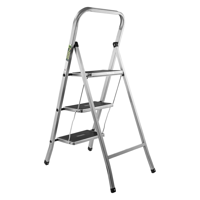 Стремянка 3 ступени, с полимерными ковриками, Сибртех (97868)