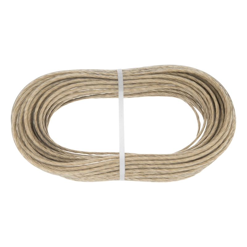 Трос металлополимерный прозрачный ПР-4.0, толщина 4.0 мм, моток 20 метров Сибртех (47631)