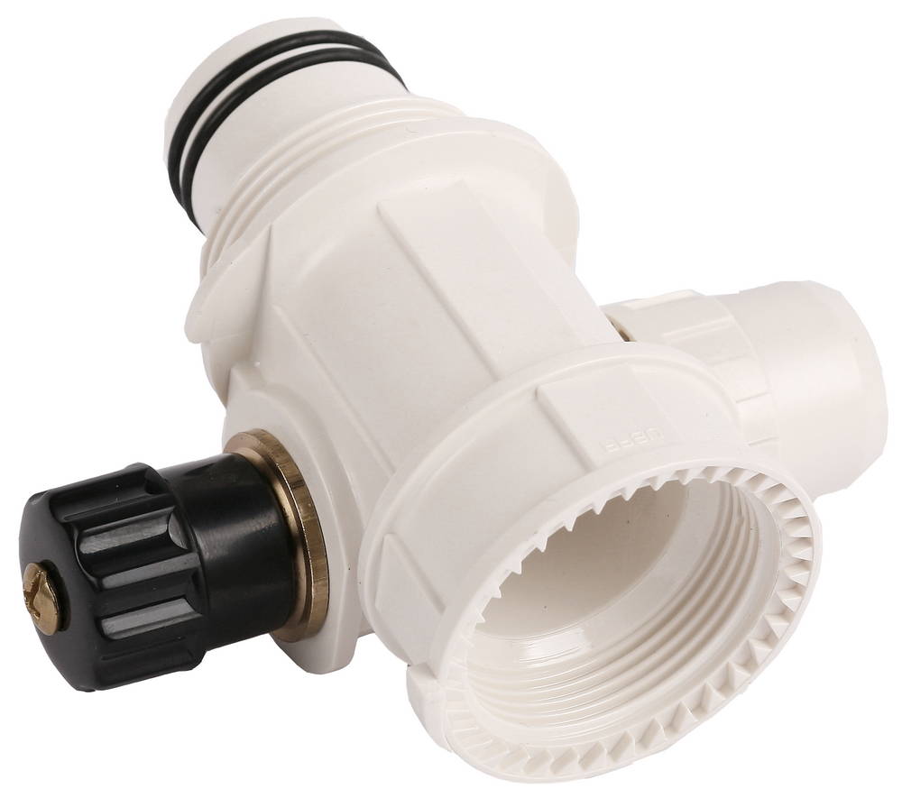 ЗУБР ШиреФит, внутренняя резьба - штуцер с гайкой - штуцер с гайкой, 32 - 20 - 32 мм, сборный коллектор с вентилем (51517-32-20-32)