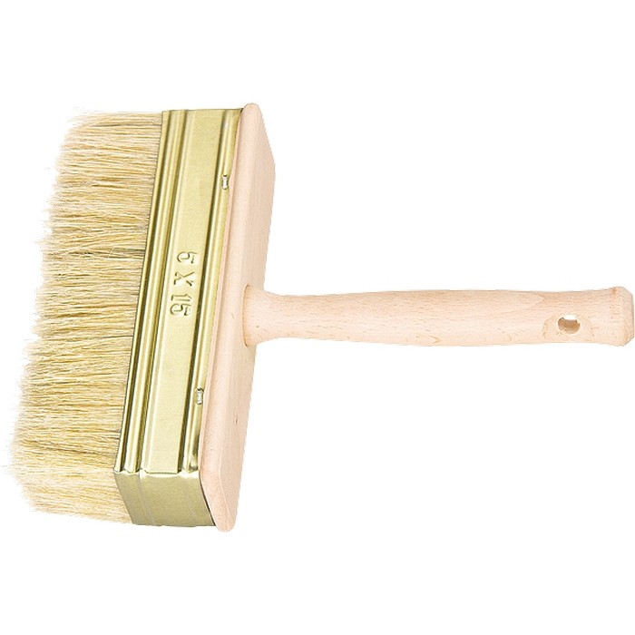 Кисть-ракля, 30 х 70 мм, натуральная щетина, деревянный корпус, деревянная ручка (84070)