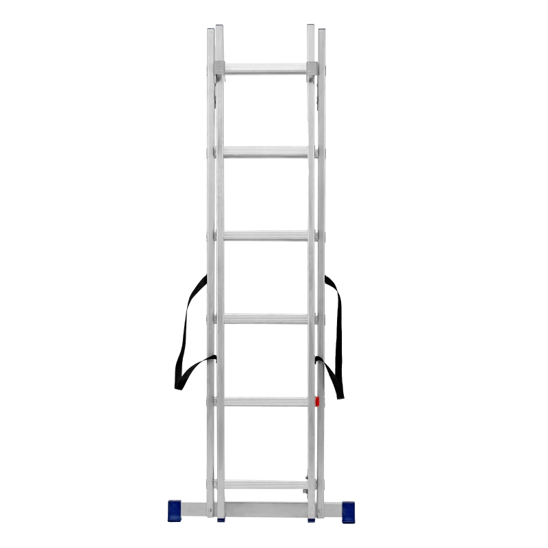Лестница, 2 х 6 ступеней, алюминиевая, двухсекционная, Сибртех (97906)