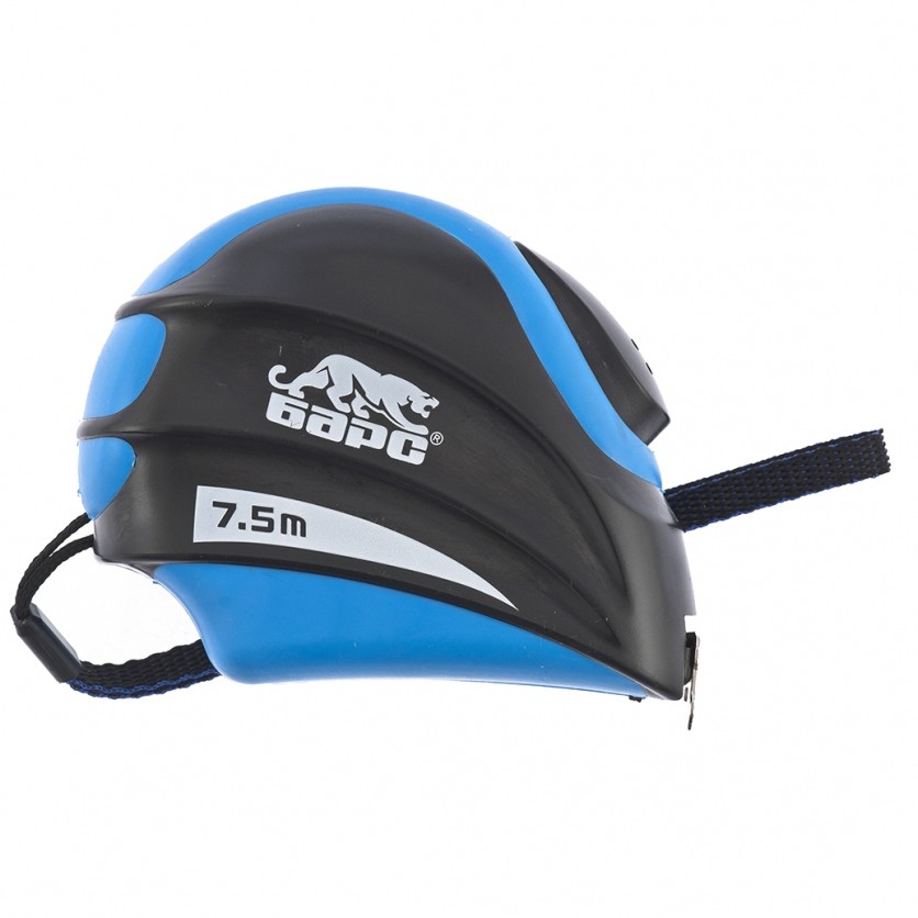 Рулетка Полимер,7,5 м х 25 мм,автоматическая фиксация,эргономичная форма Барс (32503)