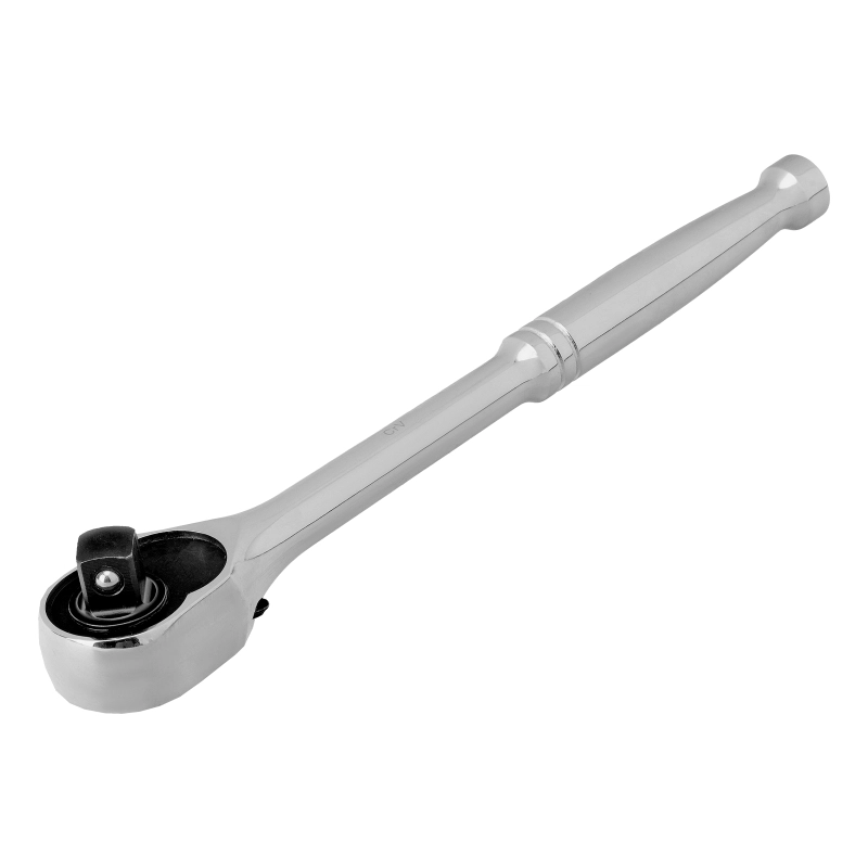 Ключ-трещотка 1/2", CrV, 120 зубьев, цельнометаллический, хром Gross (14052)