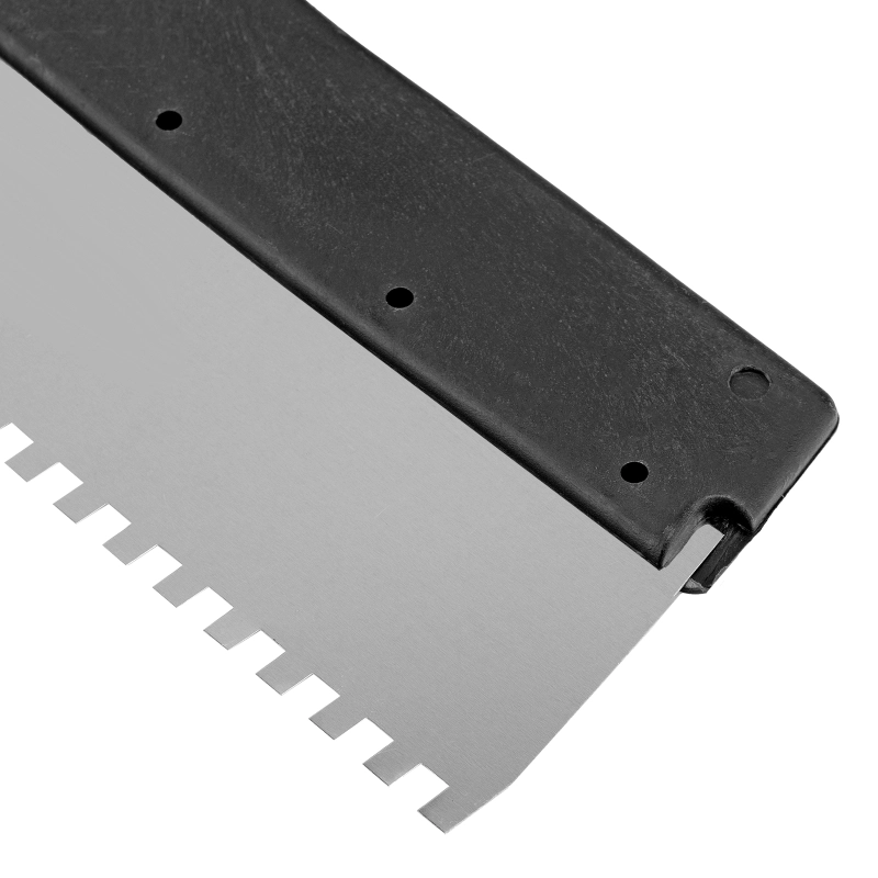 Шпатель из нержавеющей стали, 300 мм, зуб 6 х 6 мм, пластмассовая ручка Sparta (85140)