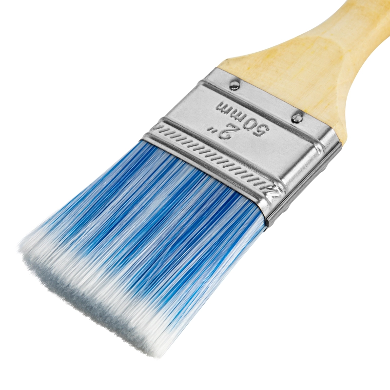 Кисть плоская "Евро" 2", искусственная щетина, деревянная ручка MTX (83071)