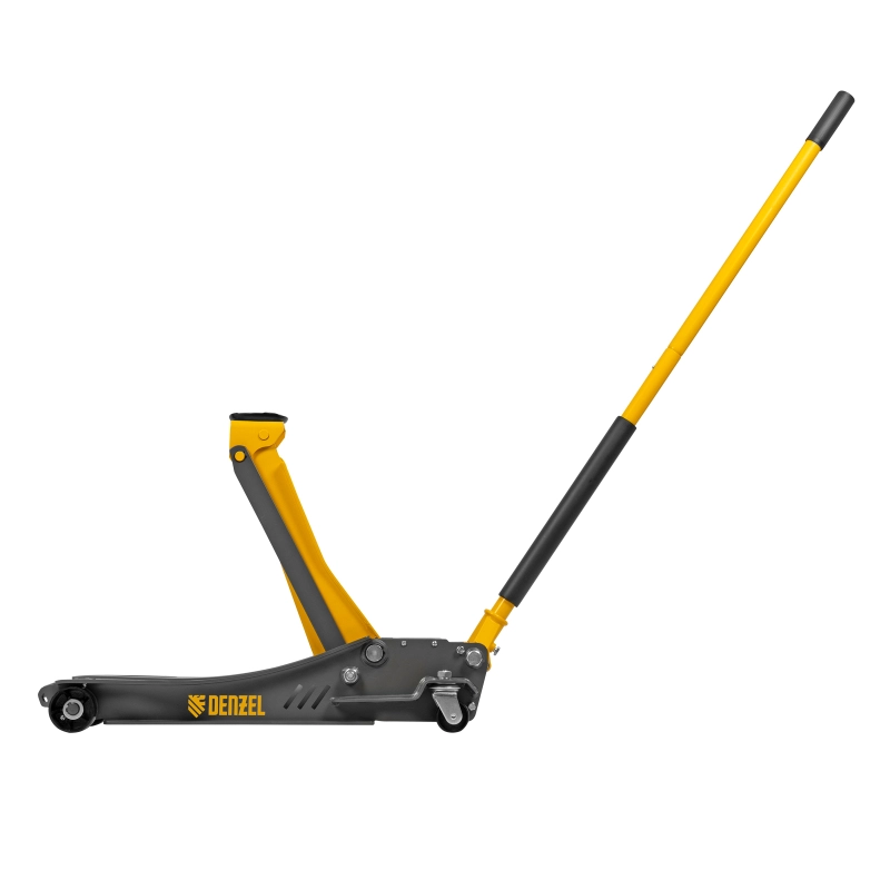 Домкрат гидравлический подкатной, 3,8 т, 110-580 мм, быстрый подъем, низкий подхват, проф. Denzel (51251)