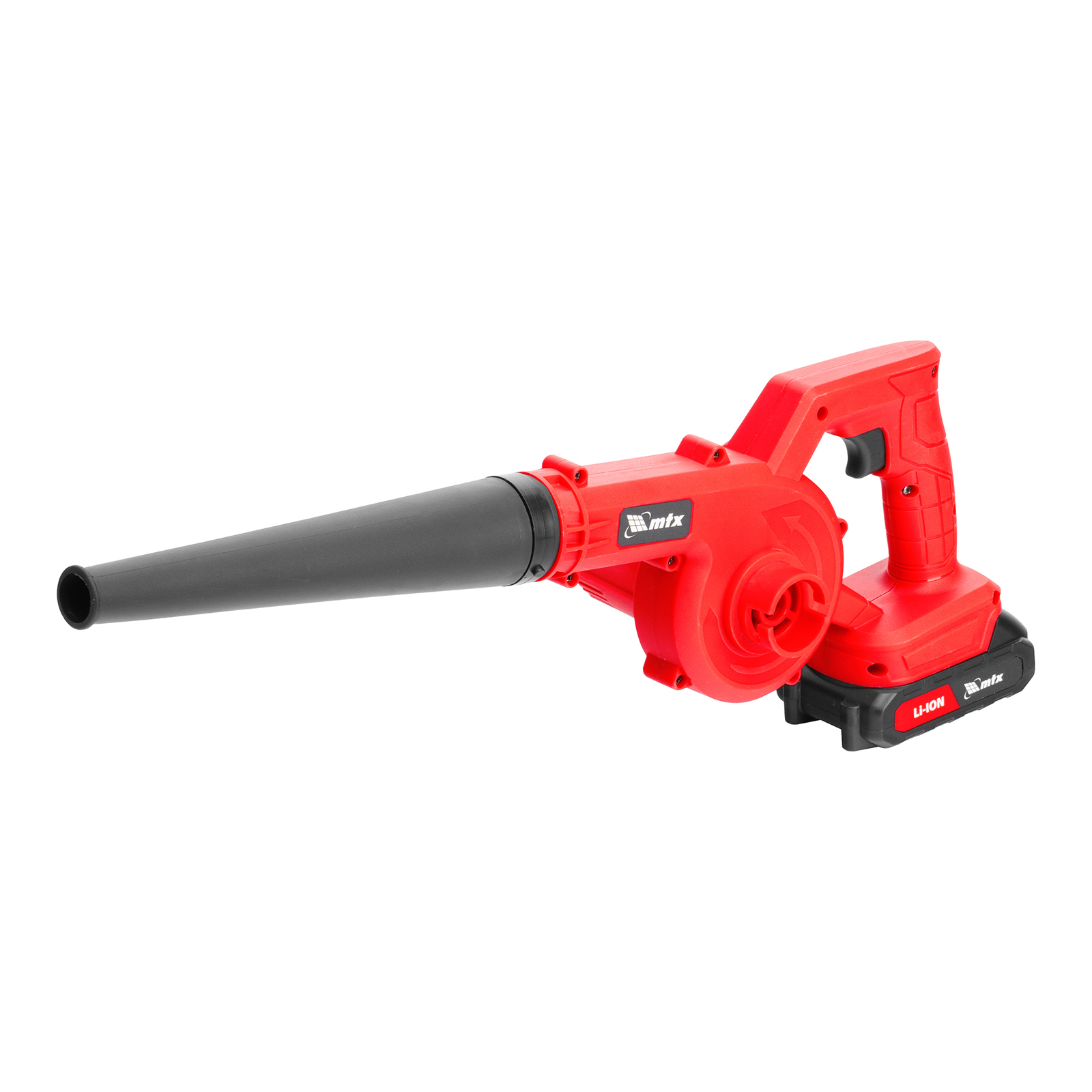 Воздуходувка-пылесос акк. портативная, LB-185, 75 м/с, 185 м³/ч, Li-Ion, 20 В MTX (59620)