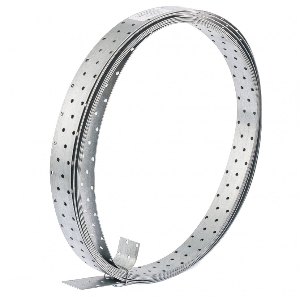 Лента перфорированная монтажная, 1.5 мм, LM 4см х 10 м, отвер. 4.5-5 мм, цинк Сибртех (46582)