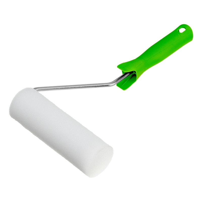 Валик "Поролон" с ручкой и 2 шубки 140 мм, D 42 мм, D ручки 6 мм Сибртех (80450)