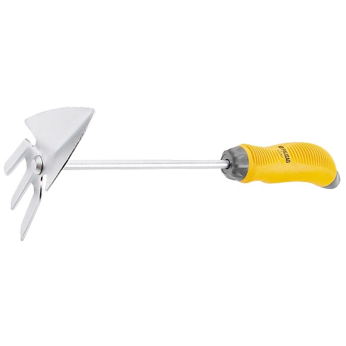 Мотыжка комб, профиль "лепесток" и 3 - зубая, молибденовое покрытие, 2 - комп. Рукоятка, Luxe, Palisad (62376)