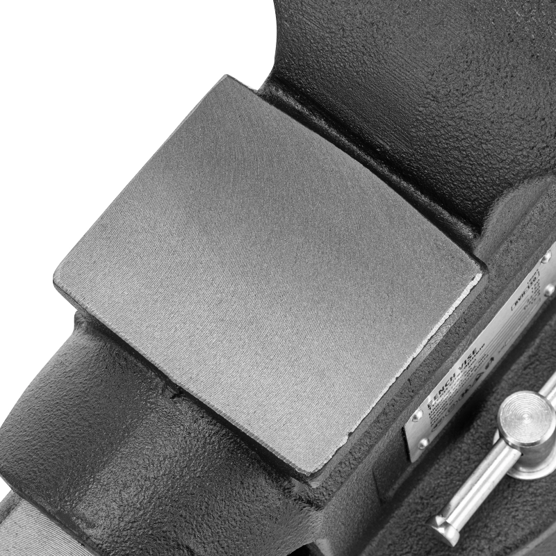 Тиски слесарные BVH-150, 150 мм, поворотные, стальная направляющая, с наковальней //Denzel (18685)