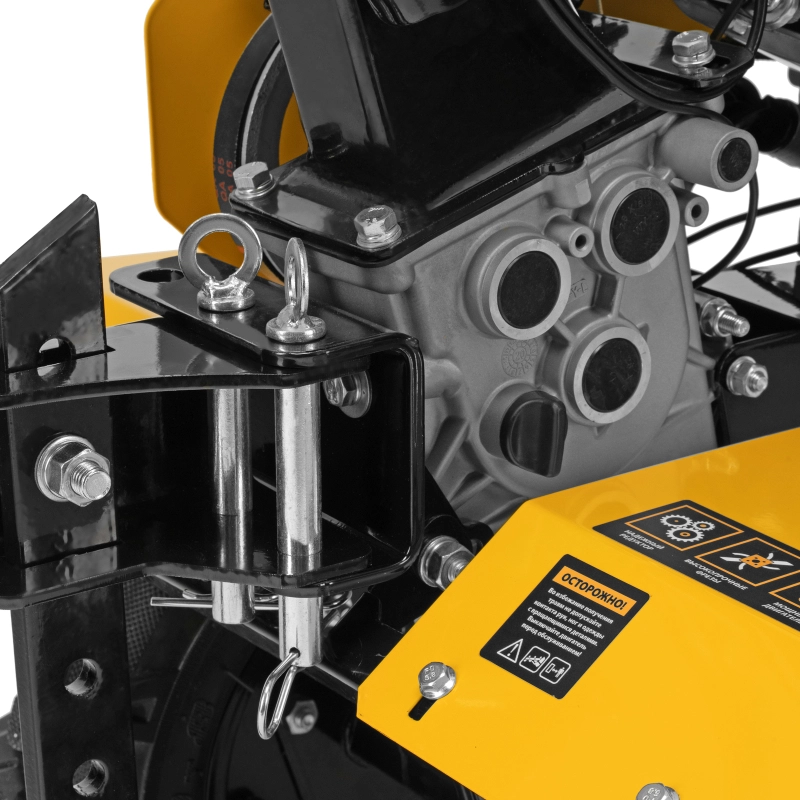 Мотоблок DPT-170, 7 л.с., ремен.сцеп, шир 85 см, глуб 35 см,фрез 3х3,ШОМ,скор 2В/1Н,кол 8" Denzel (56431)