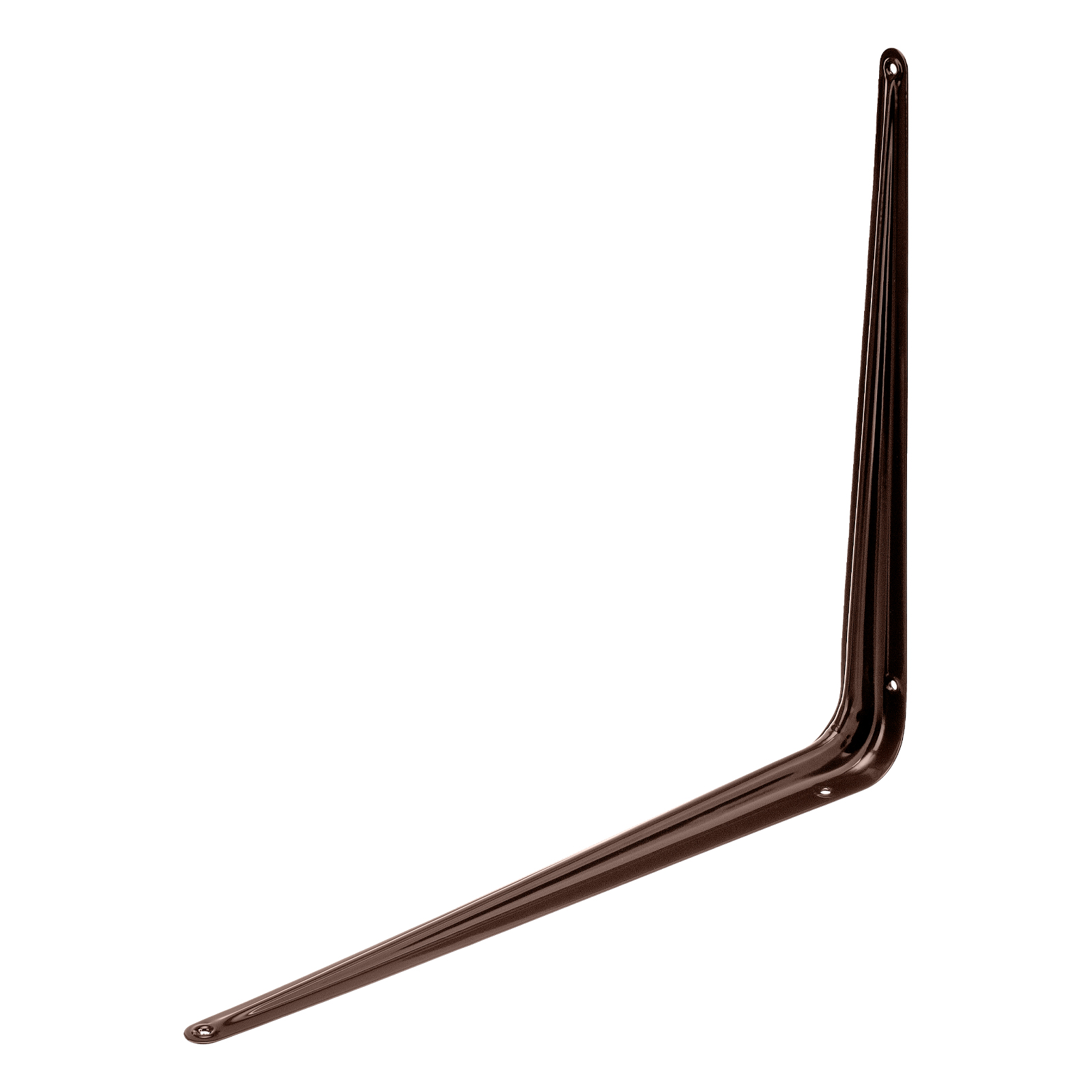 Кронштейн угловой с ребром, 400 х 450 мм, коричневый Сибртех (94030)