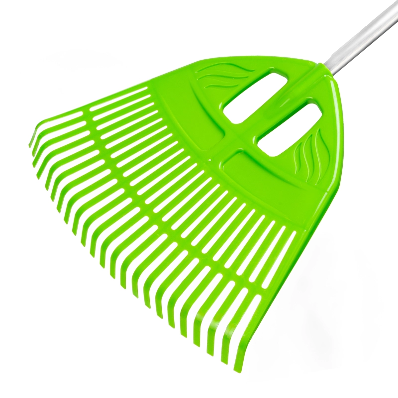 Грабли веерные пластиковые, 495 х 1680 мм, 23 плоских зуба, алюминиевый черенок, Palisad (61805)