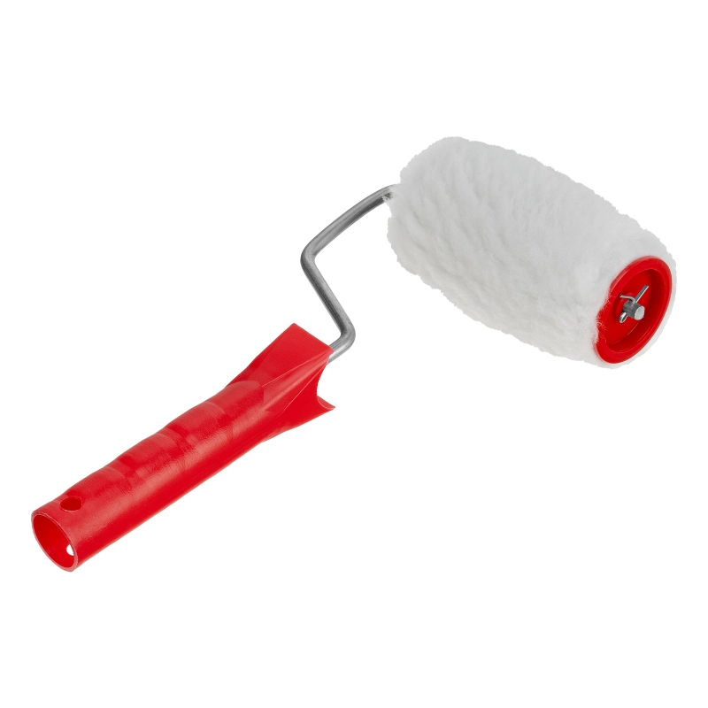 Валик "Искусственный мех", в сборе, 100 мм, D 48 мм, D ручки 6 мм, крепление шплинтом Сибртех (80151)