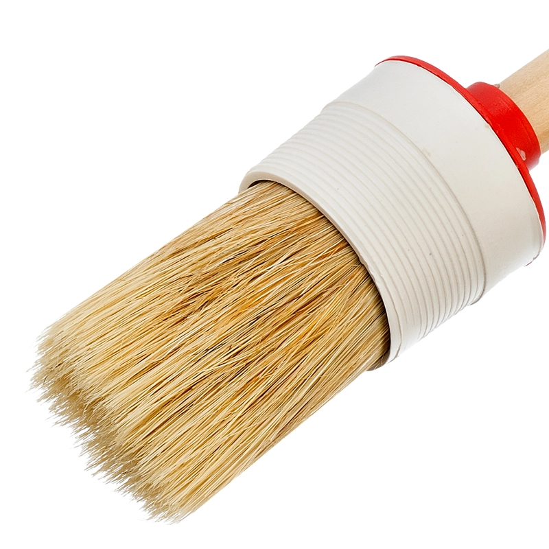 Кисть круглая №10 (40 мм) натуральная щетина, деревянная ручка MTX (82080)