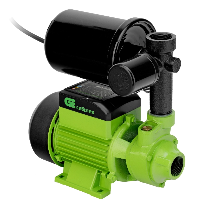 Насосная станция НС400-Ч, 400 Вт, напор 32 м, 2100 л/ч, ресивер 2 л Сибртех (97246)