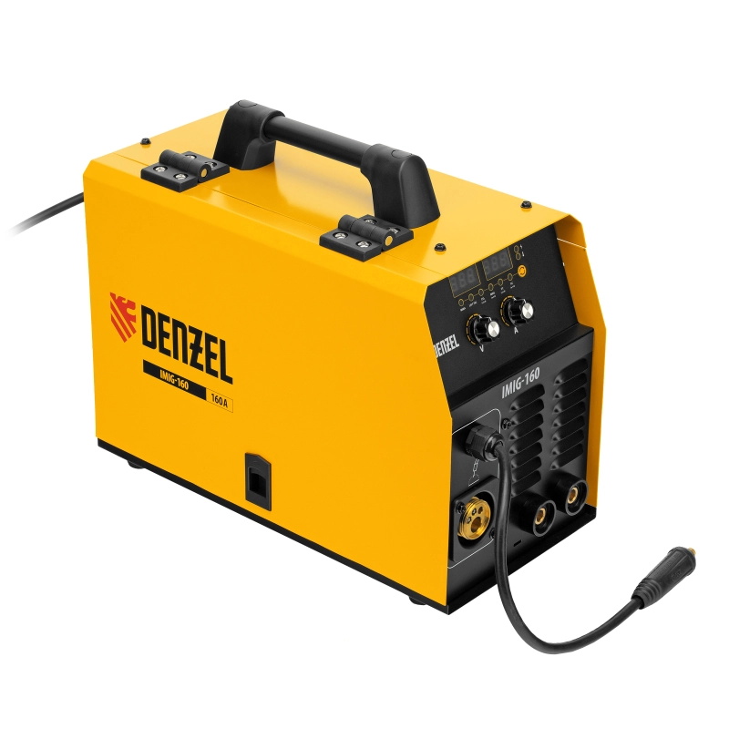 Аппарат инвертор. полуавтомат. cварки IMIG-160 Synergy, 160 А, ПВ 60%, катушка 5 кг Denzel (94314)