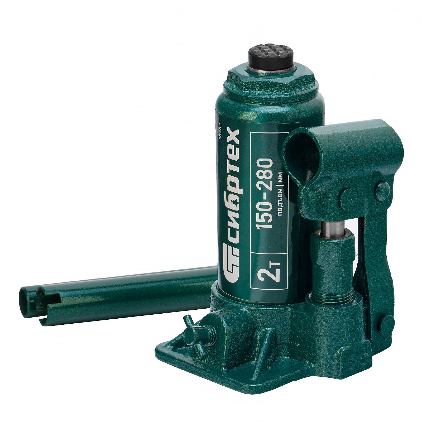 Домкрат гидравлический бутылочный, 2 т, 150-280 мм Сибртех (50800)