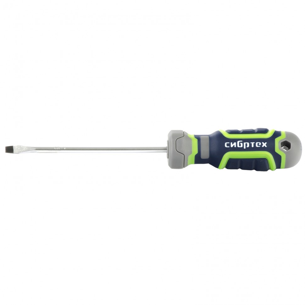 Отвертка SL4 х 100 мм, CrV, четырехкомпонентная рукоятка Сибртех (12262)