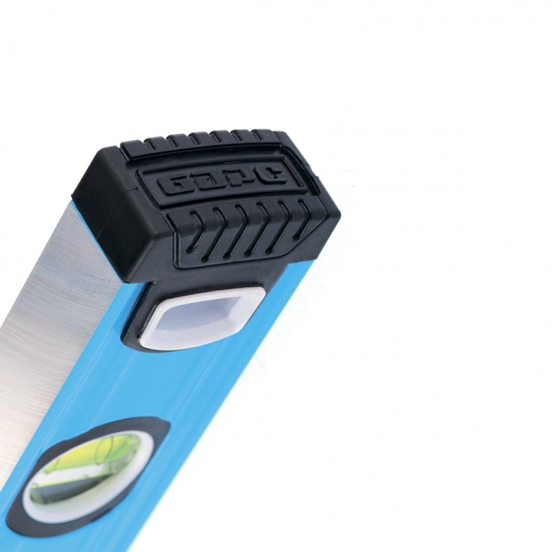 Уровень алюминиевый, 2000 мм, профиль 1,6 мм, фрезерованный, ударопрочные заглушки, 3 глазка Барс (34434)