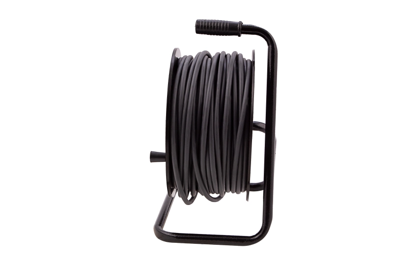 Удлинитель силовой 50 м, 16А, тип УХ10, ПВС, усиленный, на кабельной катушке, 4 розетки без заземления Сибртех (95870)