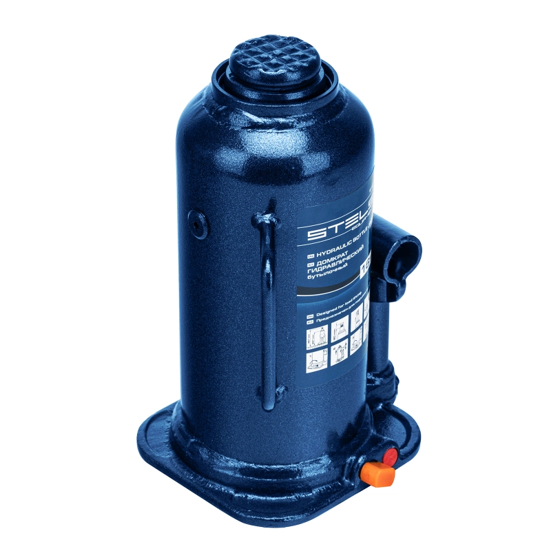 Домкрат гидравлический бутылочный, 16 т, h подъема 227-457 мм Stels (51168)